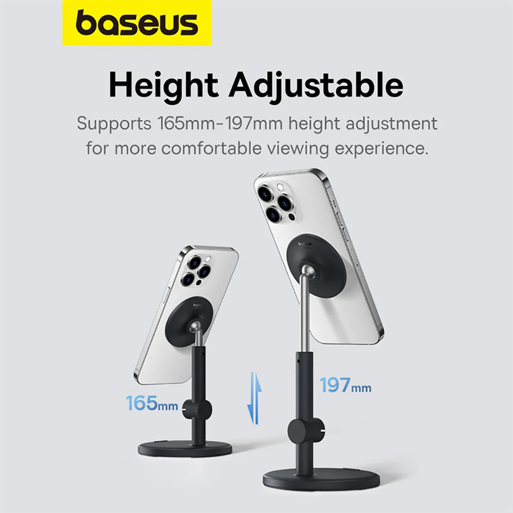 Baseus MagPro Magnetic Desktop Phone Stand - Starry Black - Image 3