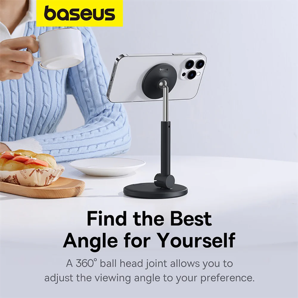 Baseus MagPro Magnetic Desktop Phone Stand - Starry Black - Image 4