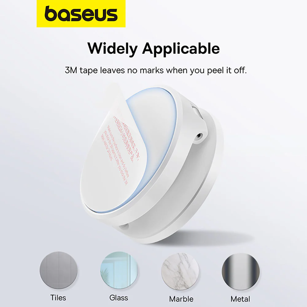 Baseus MagPro Magnetic Foldable Wall Mount - Moon White - Image 5