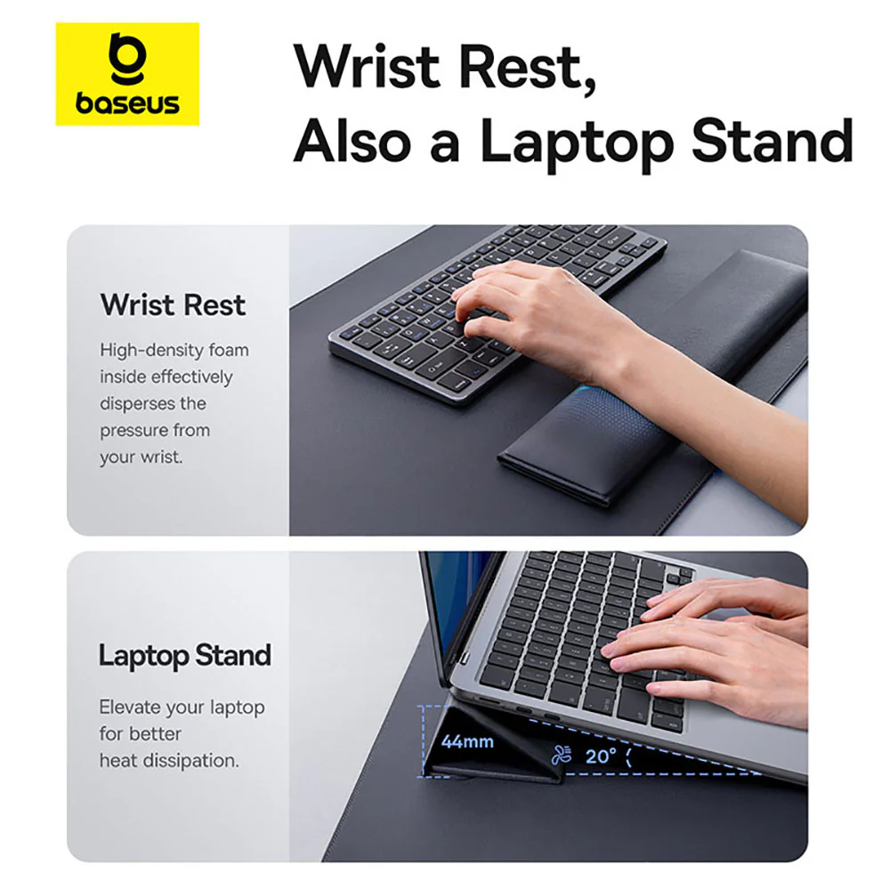 Baseus MagPro Series II Smart Desk Mat with Wireless Charger - Starry Black - Image 5