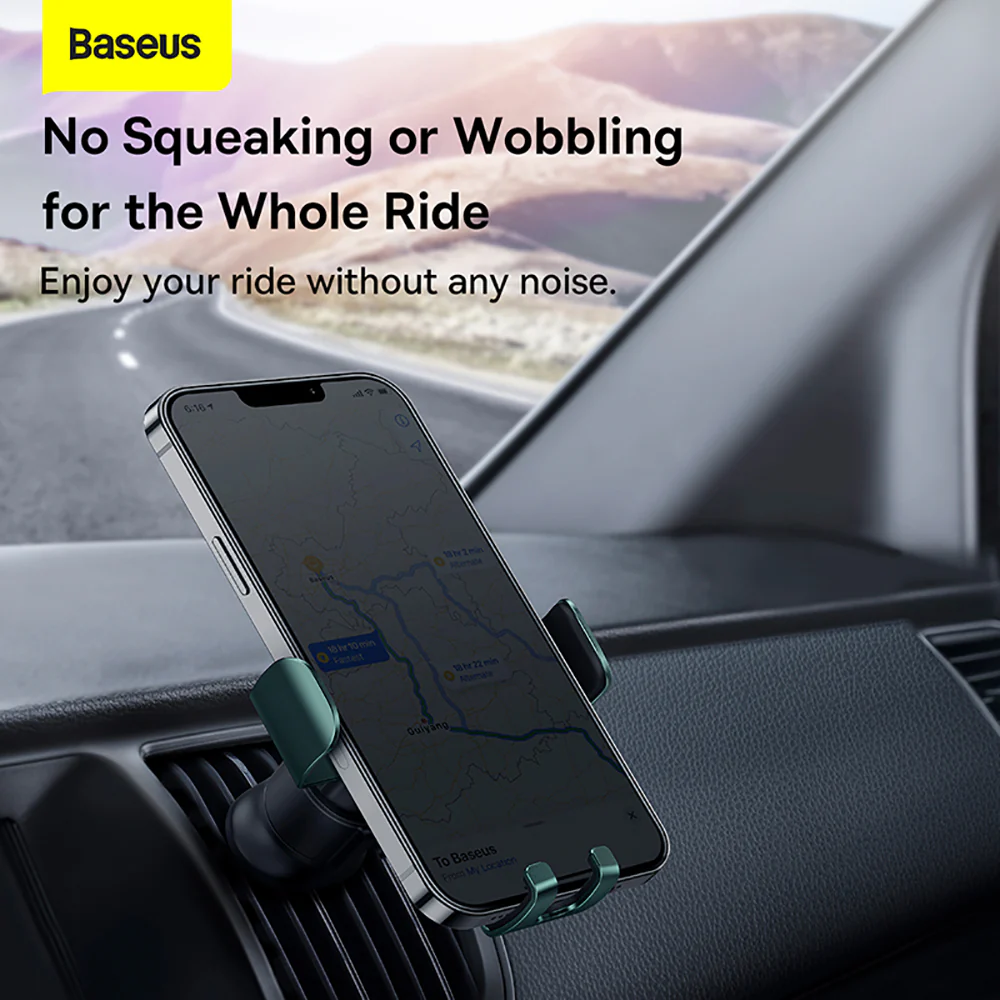 Baseus Metal Age II Gravity Car Mount - Air Vent Version, Dark Green - Image 2
