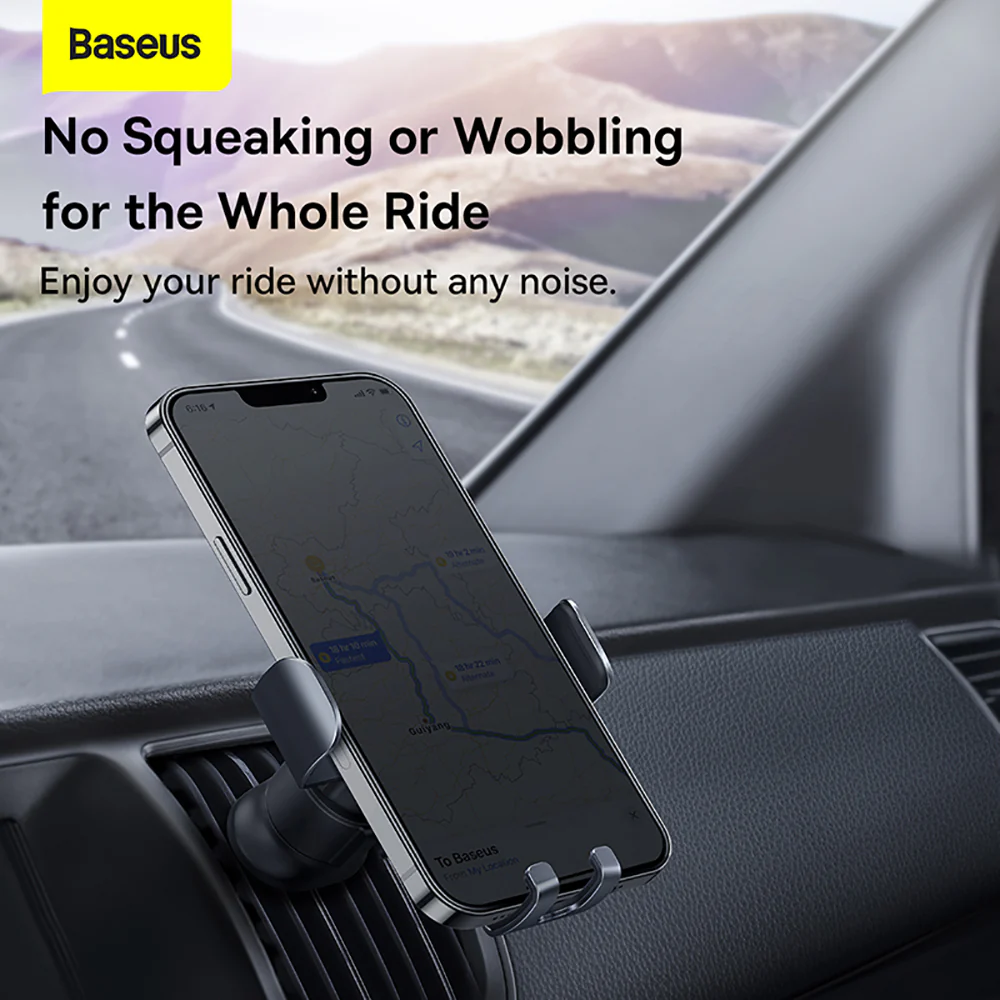 Baseus Metal Age II Gravity Car Mount - Air Vent Version, Dark Space Gray - Image 2