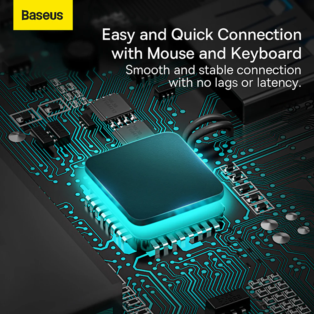 Baseus Metal Gleam Series 4-in-1 Multifunctional Type-C HUB Docking Station - Space Gray - Image 4