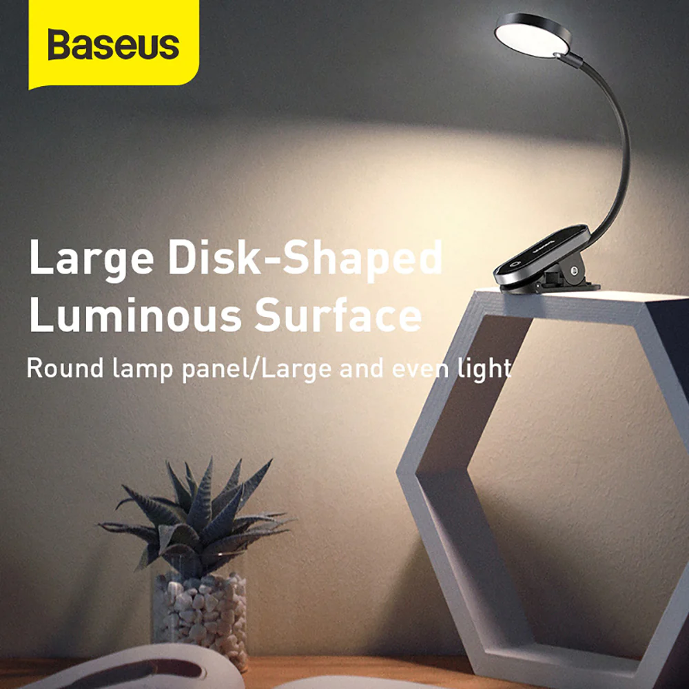 Baseus Mini Clip Lamp - Deep Space Gray - Image 2