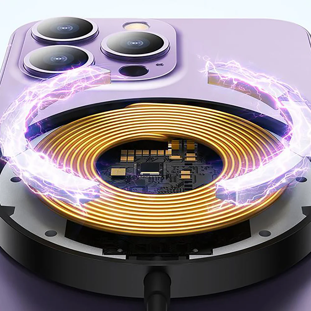Baseus Mini3 Magnetic Wireless Charger 15W - Black - Image 3