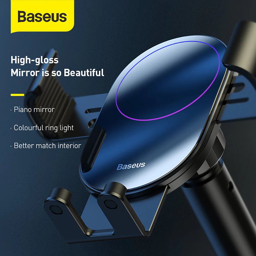 Baseus Minimalist Suction Gravity Car Mount - Black - Image 4
