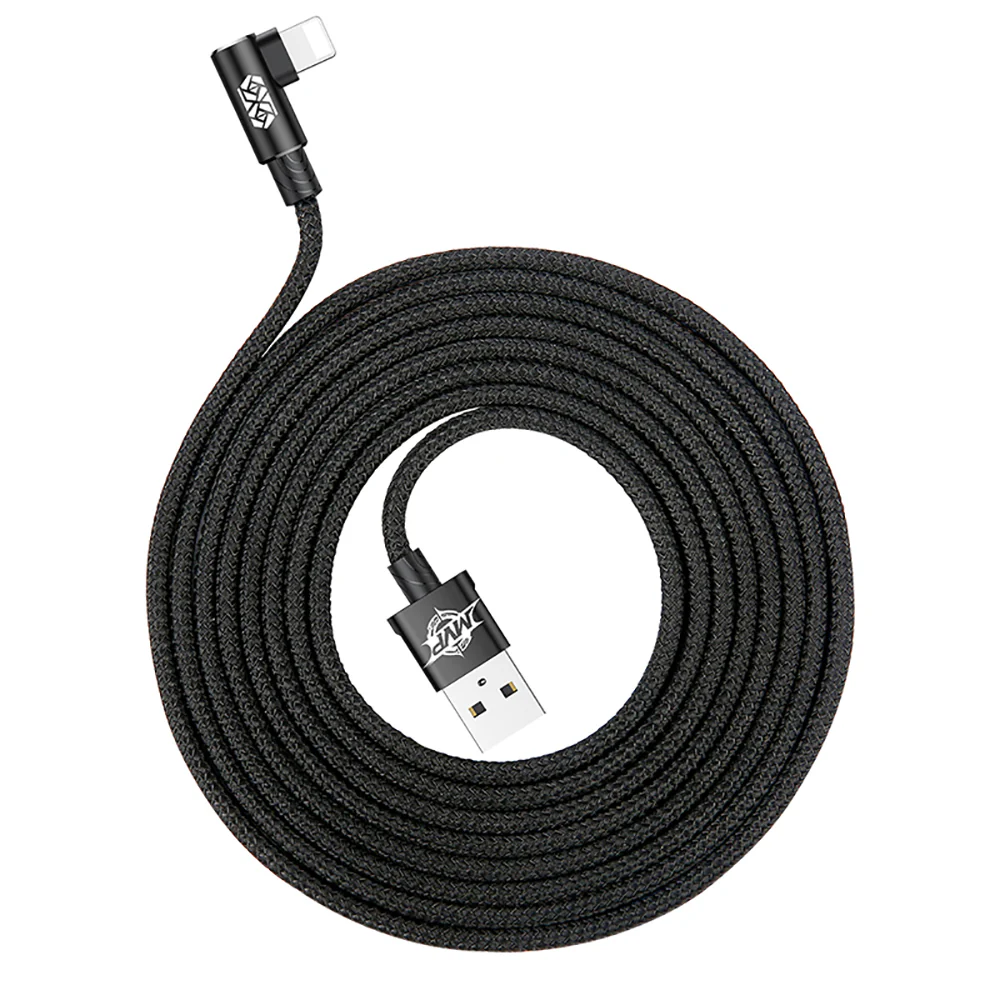 Baseus MVP Elbow Data Cable USB-A to Lightning 1.5A 2m Black