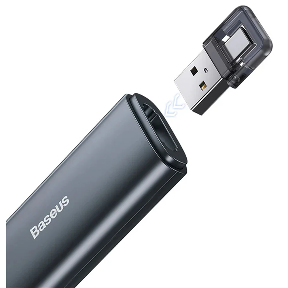 Baseus Orange Dot PPT Clicker (Red Laser) - Grey Battery Version - Image 2