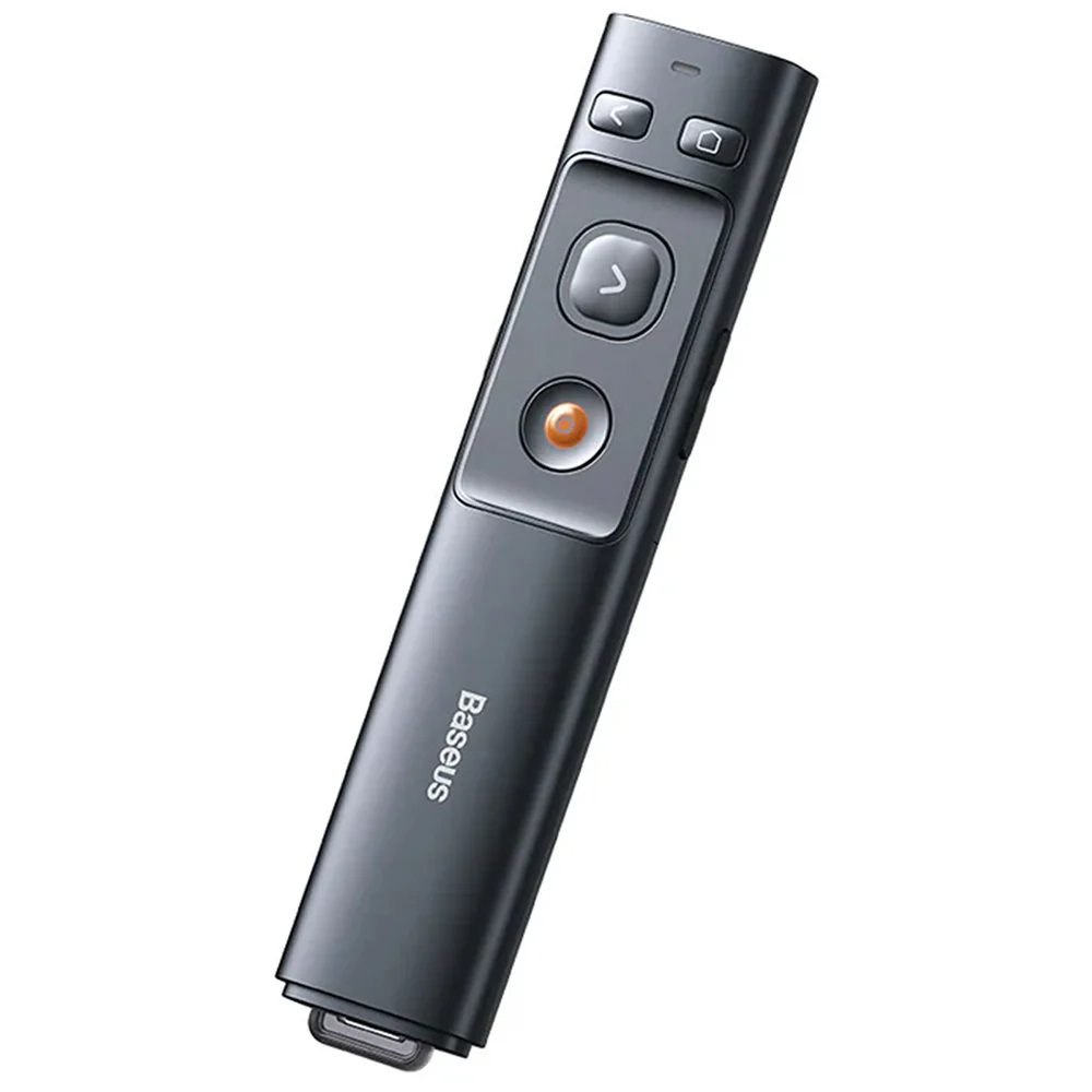 Baseus Orange Dot PPT Clicker (Red Laser) - Grey Battery Version - Image 3