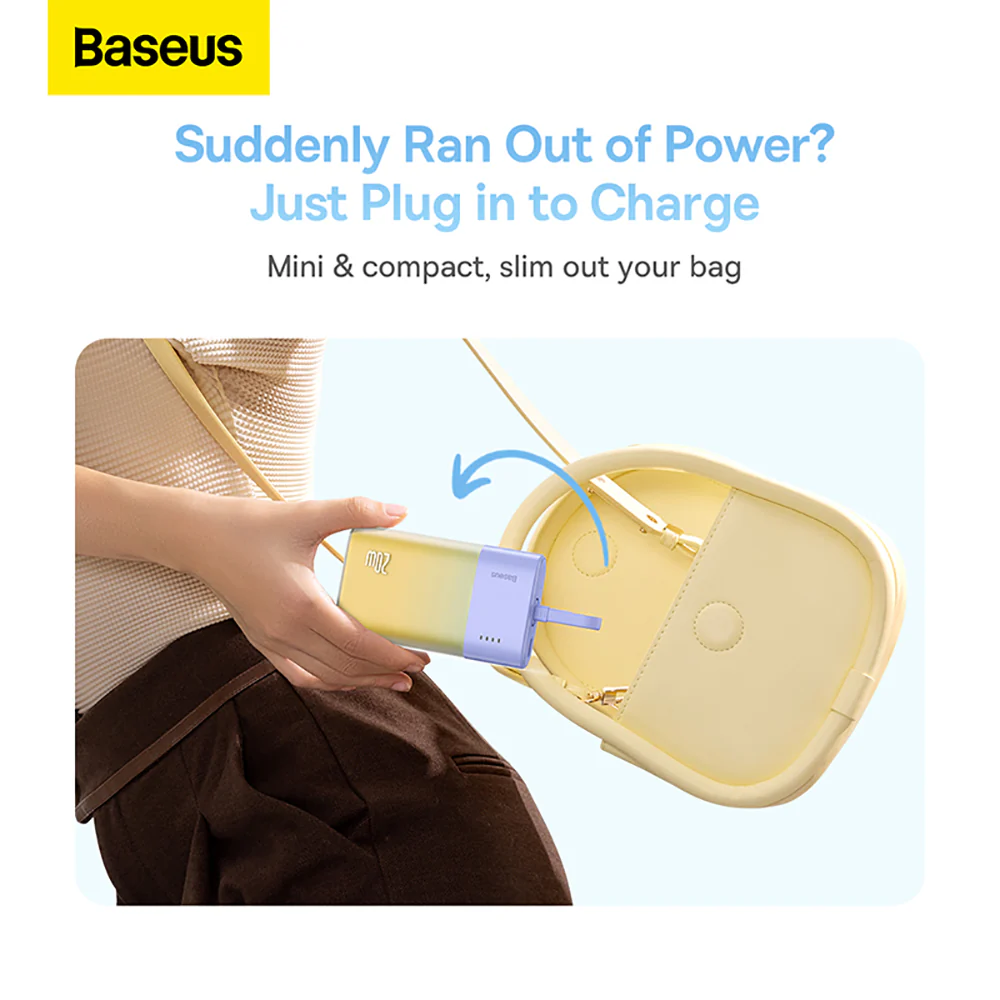 Baseus Popsicle Power Bank Type-C 5200mAh 20W - Nebula Purple - Image 2