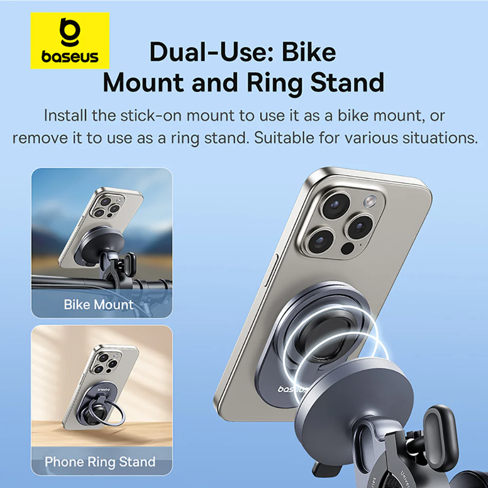 Baseus PrimeTrip Bike Phone Mount - Starry Black - Image 2