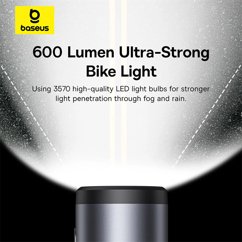 Baseus PrimeTrip Dual-Color Bike Light 2-in-1 Set - Starry Black - Image 2