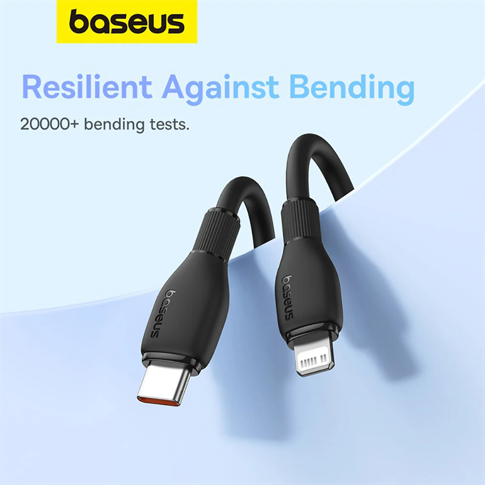 Baseus Pudding Series Fast Charging Cable Type-C to iP 20W 1.2m Starry Black - Image 4