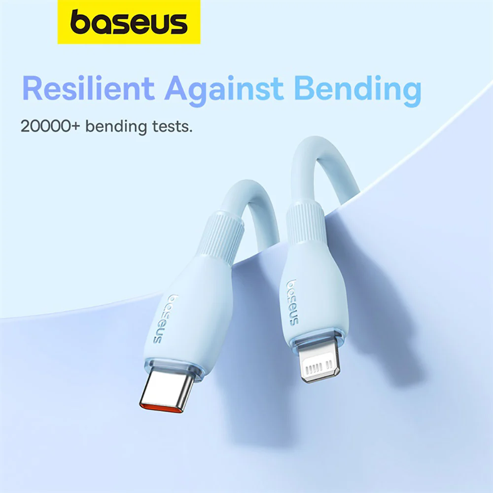 Baseus Pudding Series Fast Charging Cable Type-C to iP 20W 1.2m Starry Blue - Image 5