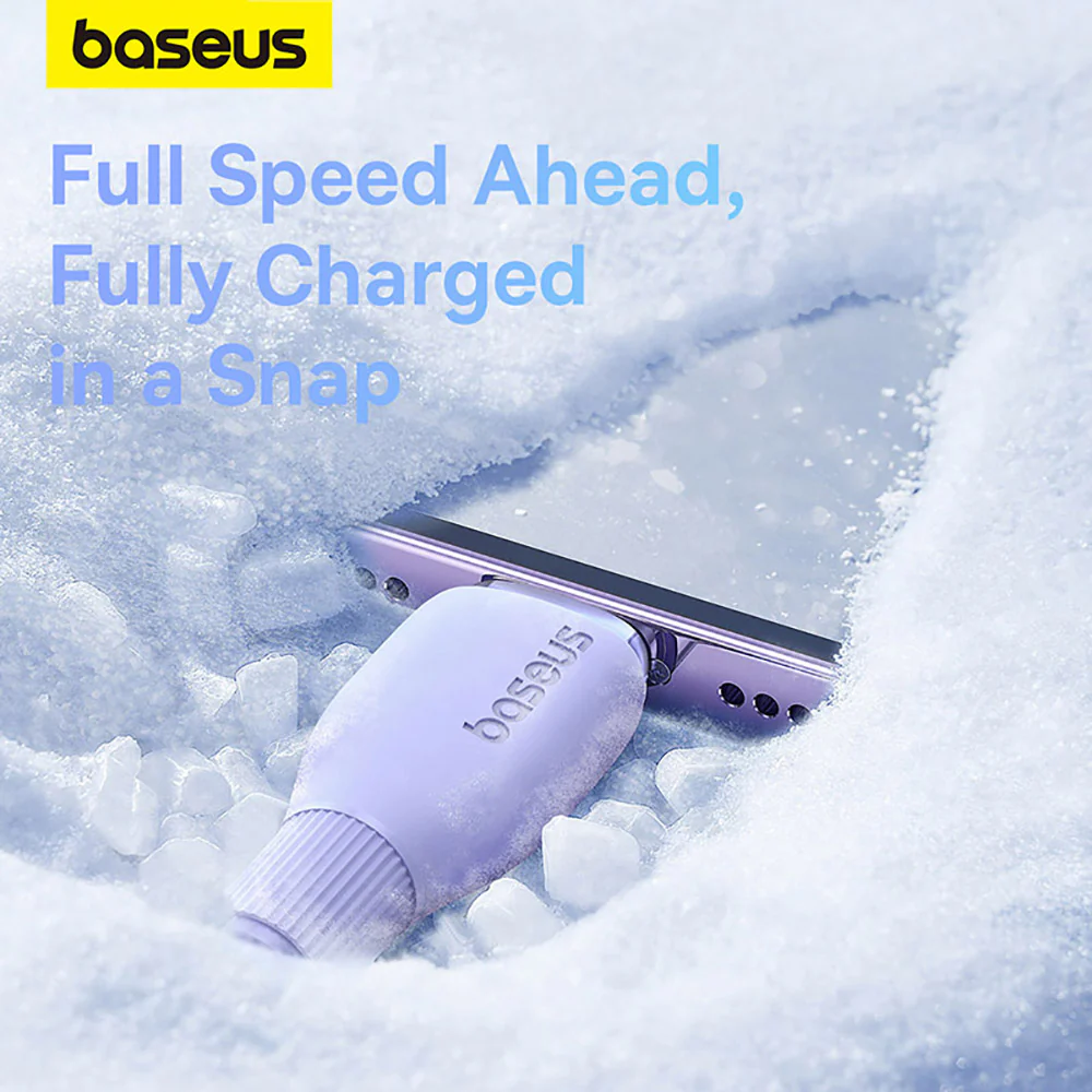 Baseus Pudding Series Fast Charging Cable USB to iP 2.4A 1.2m Nebula Purple - Image 5