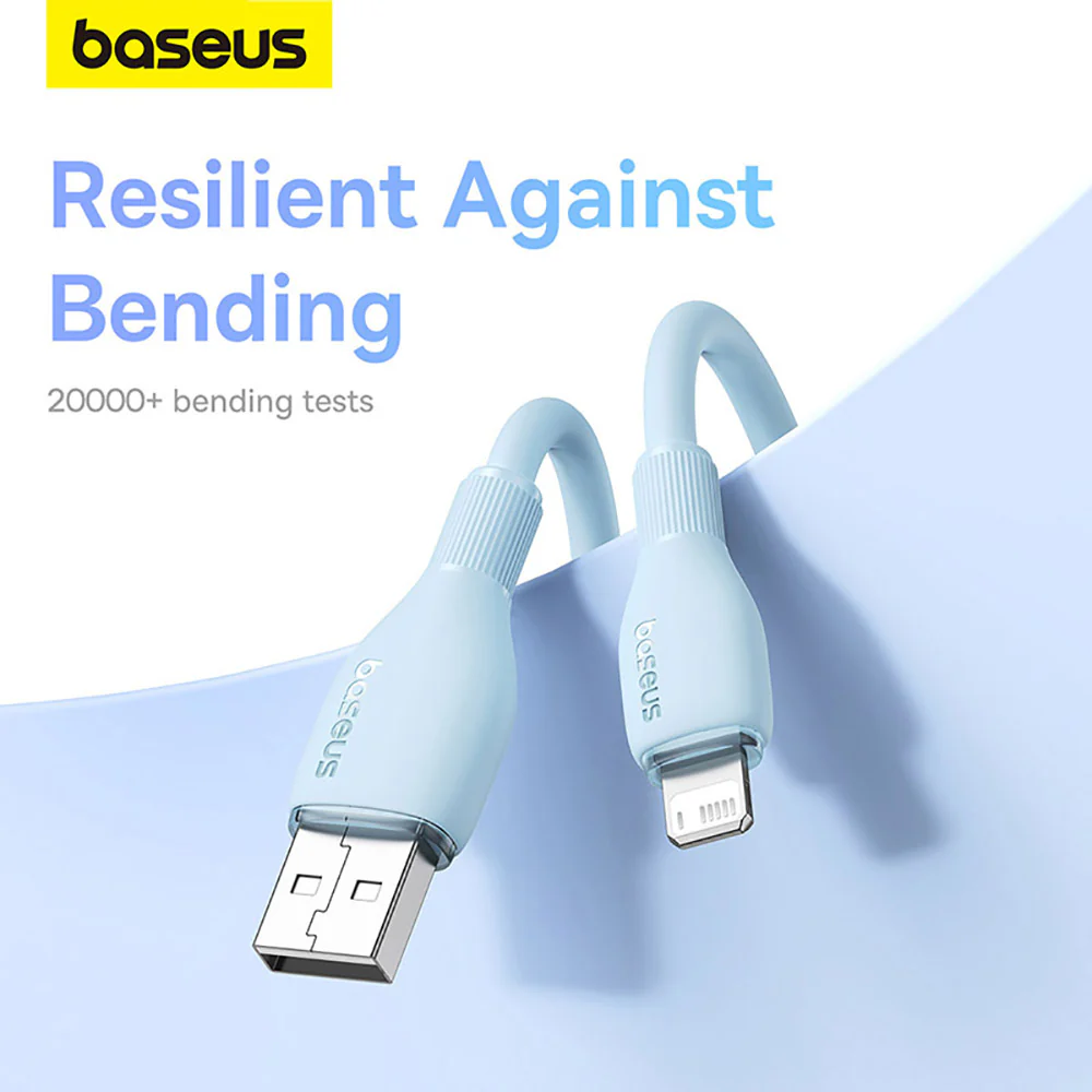 Baseus Pudding Series Fast Charging Cable USB to iP 2.4A 1.2m Starry Blue - Image 2