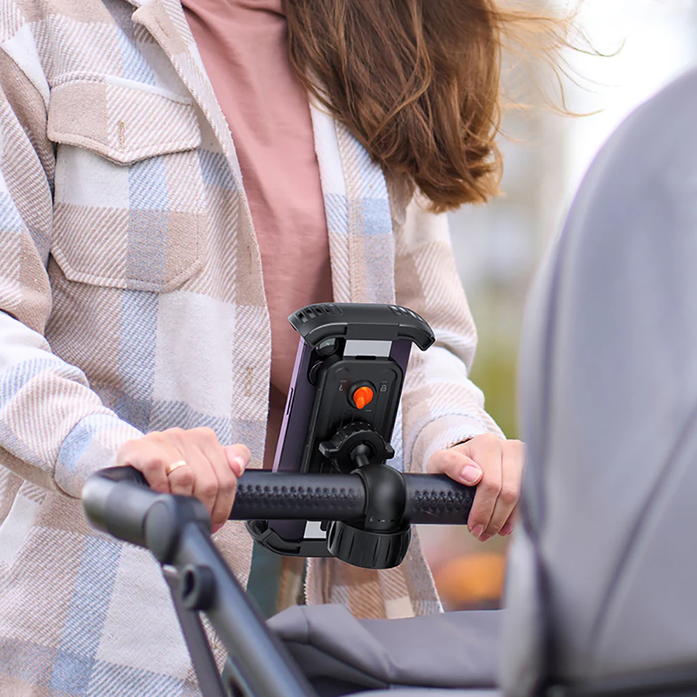 Baseus QuickGo Bike Phone Mount - Starry Black - Image 3