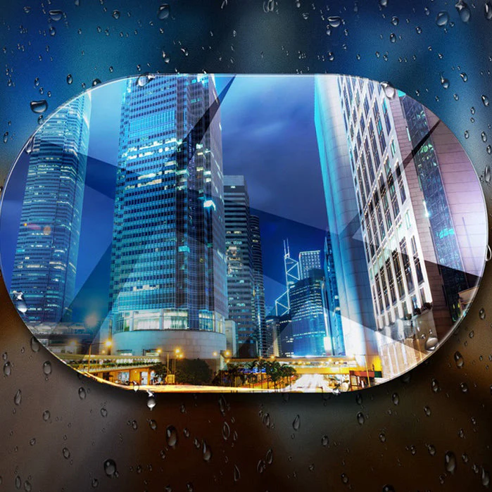 Baseus Rearview Mirror Waterproof Film - Clear, 2 Pieces - Image 2