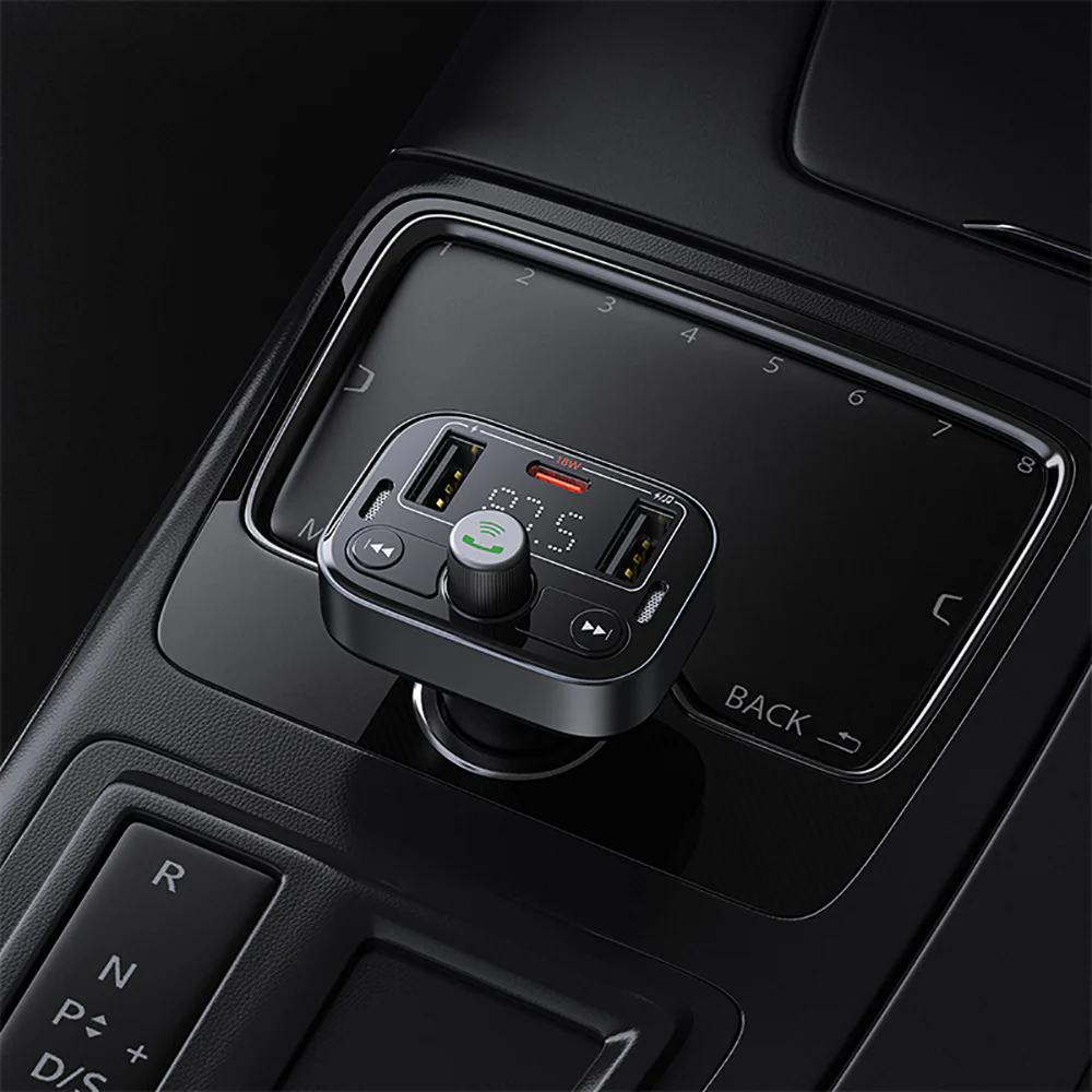 Baseus S09 Pro Bluetooth Car FM Transmitter - Starry Black - Image 5