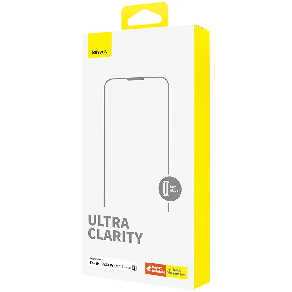 Baseus Sapphire Series Anti-Dust Tempered Glass Screen Protector for iPhone 13/13 Pro/14 - Image 2
