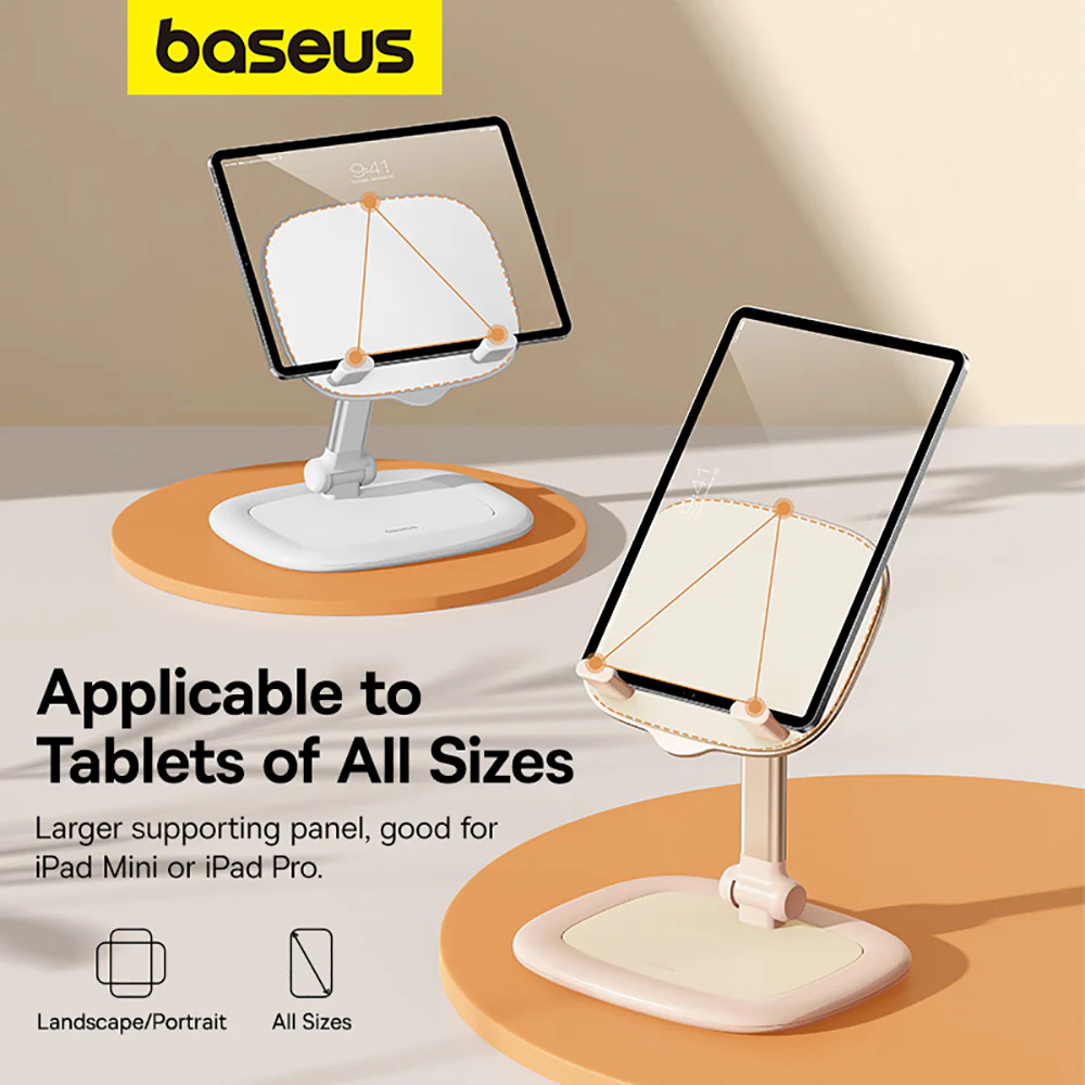 Baseus Seashell Series 2-in-1 Stand for Phones & Tablets - Moon White - Image 4