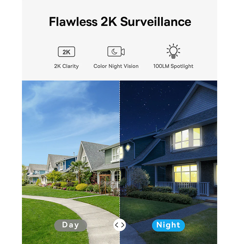 Baseus Security B1 Home Security Camera - Moon White, Overseas Edition - Image 3