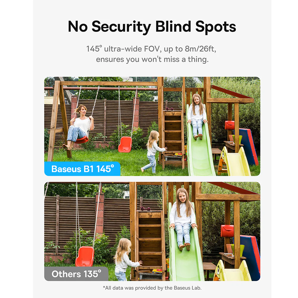 Baseus Security B1 Home Security Camera - Moon White, Overseas Edition - Image 4