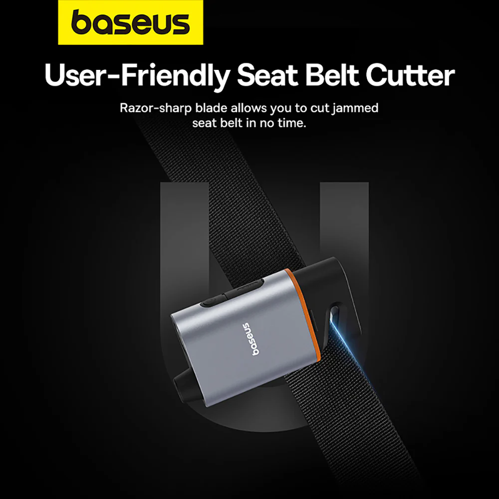 Baseus SharpTool Series Emergency Hammer Pro - Starry Black - Image 4