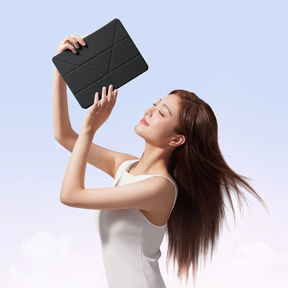 Baseus Simplism Y-Type Tri-Fold Magnetic Protective Case for Pad Air 13-inch - Starry Black - Image 4