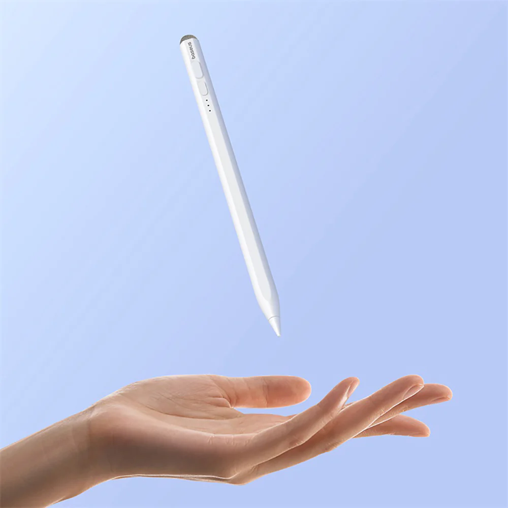 Baseus Smooth Series 2 Stylus Pen - Active and Passive, Moon White - Image 4
