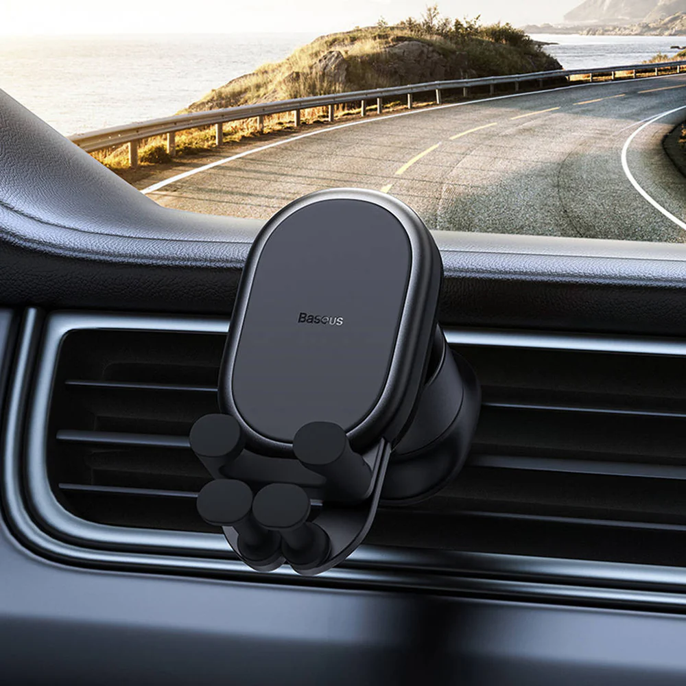 Baseus Stable Air Gravity Car Mount Vent Version - Black - Image 3