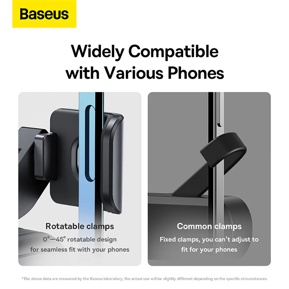 Baseus Stable Gravitational Car Mount Lite (Air Outlet Version) - Black - Image 3