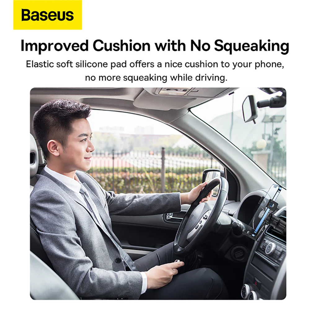 Baseus Stable Gravitational Car Mount Lite (Air Outlet Version) - Black - Image 5