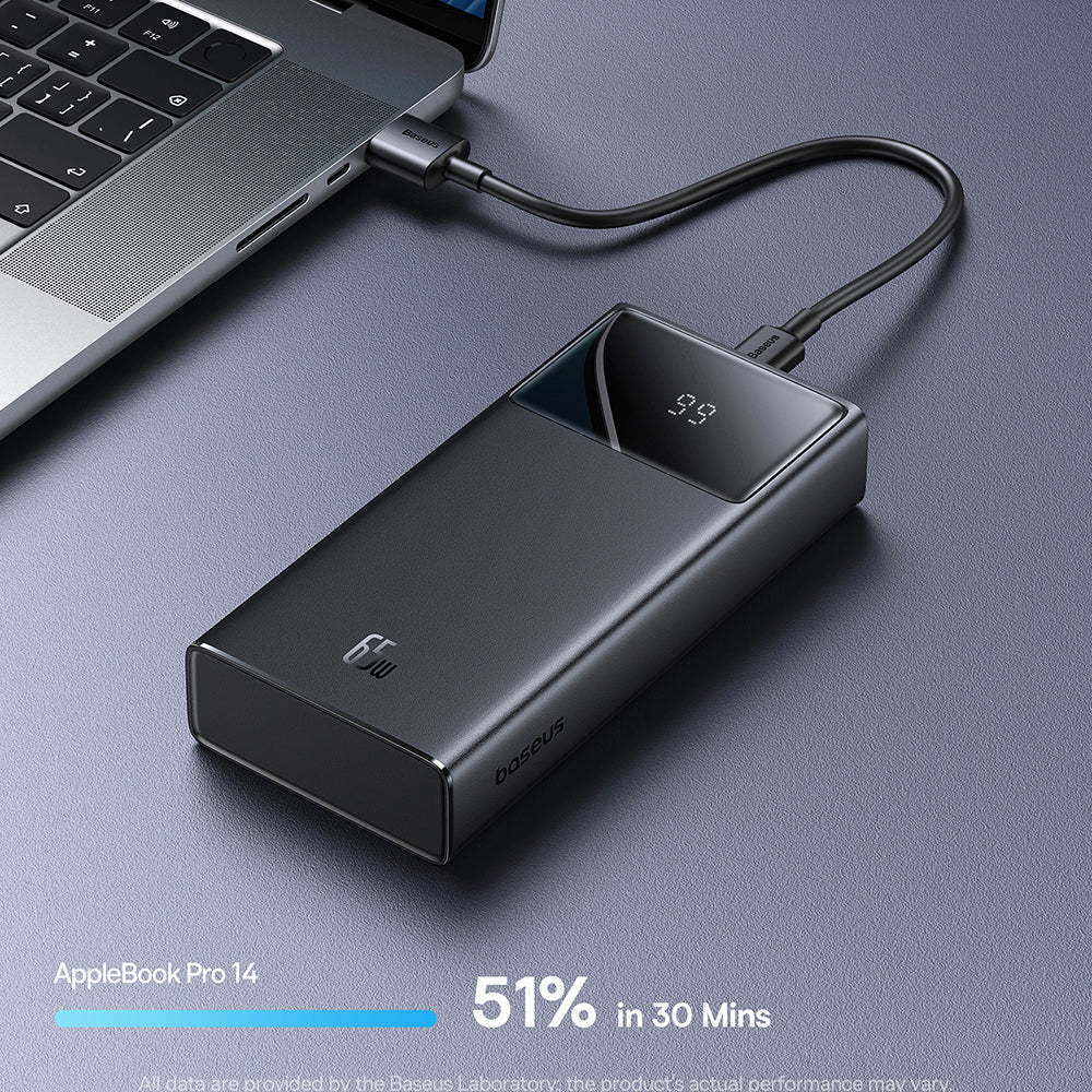 Baseus Star Lord Digital Display Fast Charging Power Bank 20000mAh 65W - Black - Image 2