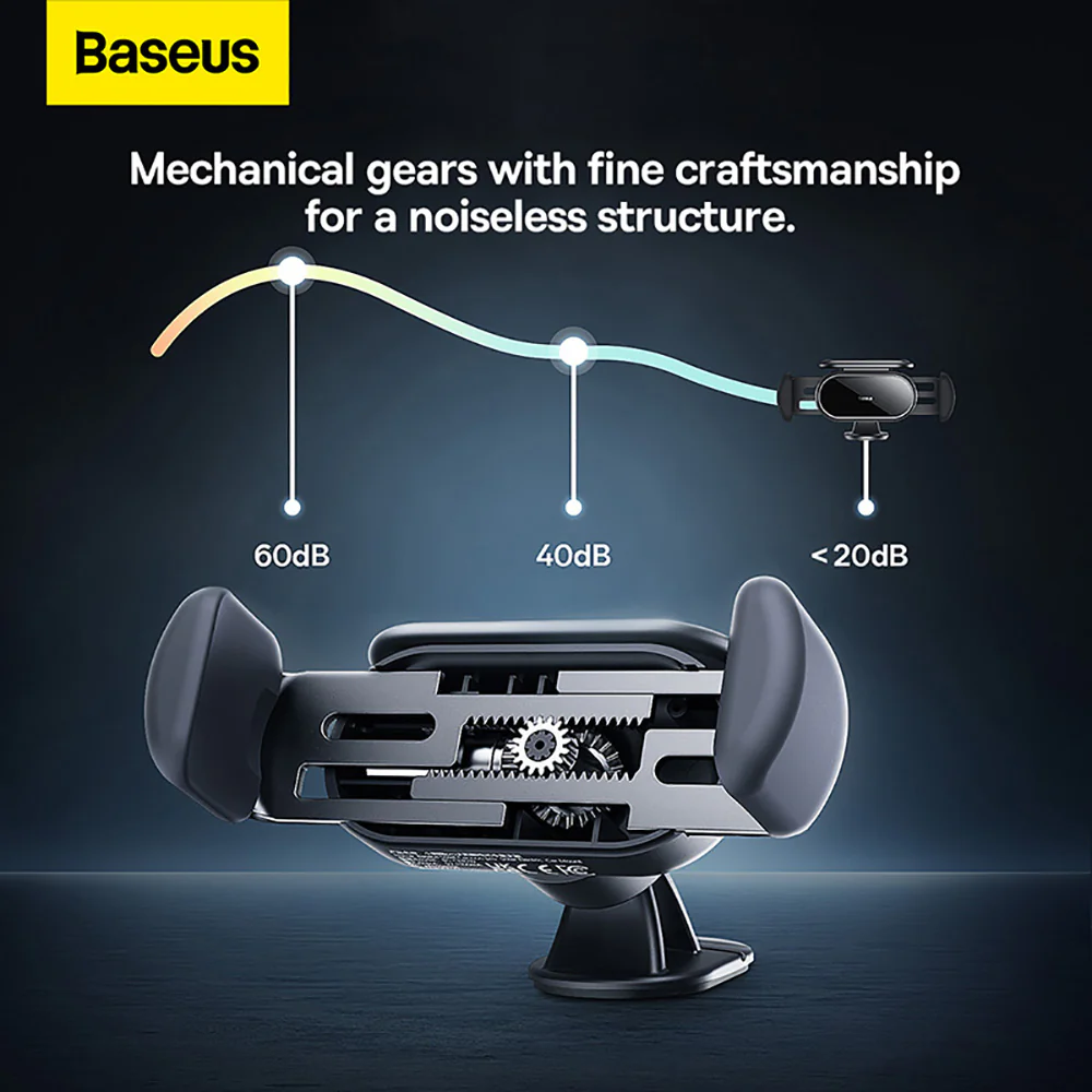 Baseus Steel Cannon Pro Solar Electric Car Mount - Black - Image 3