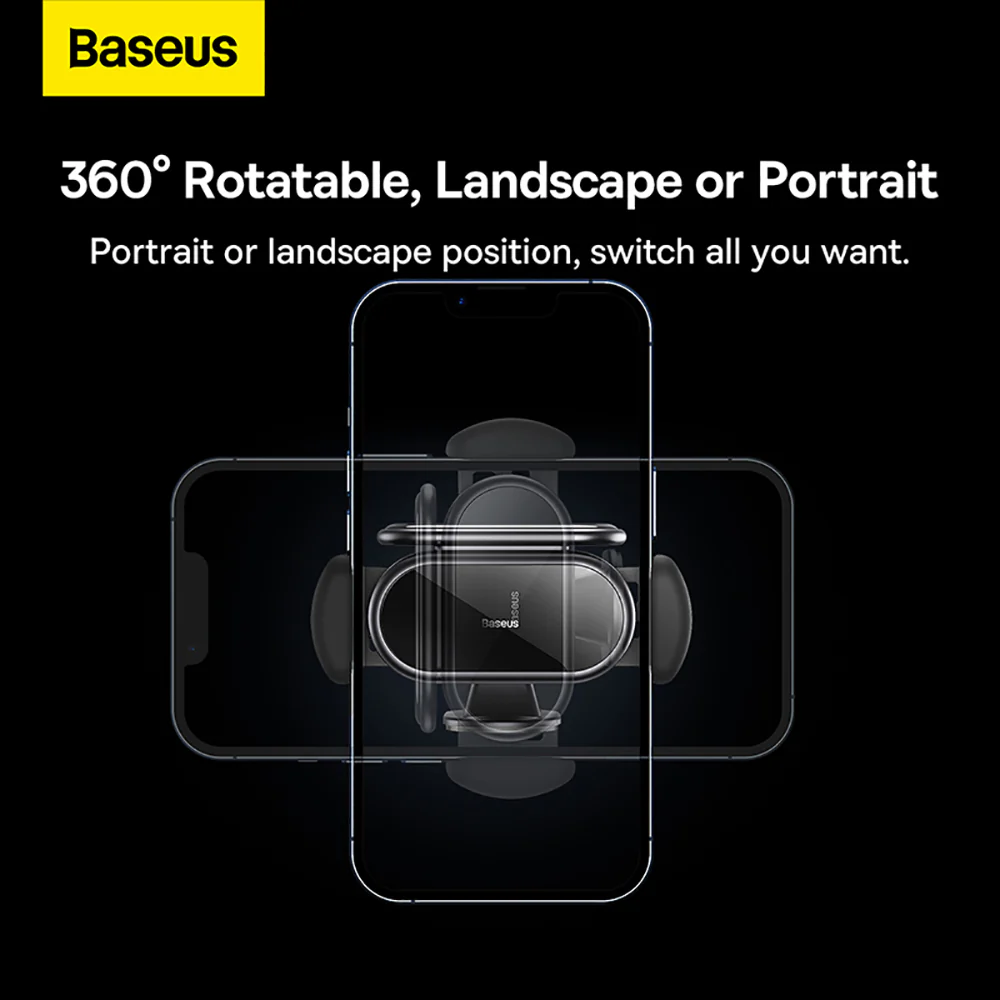 Baseus Steel Cannon Pro Solar Electric Car Mount - Black - Image 4