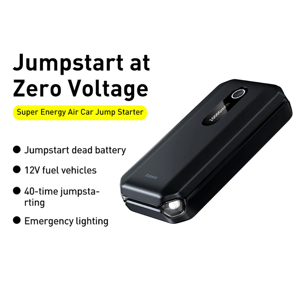 Baseus Super Energy Air Car Jump Starter 10000mAh - Black