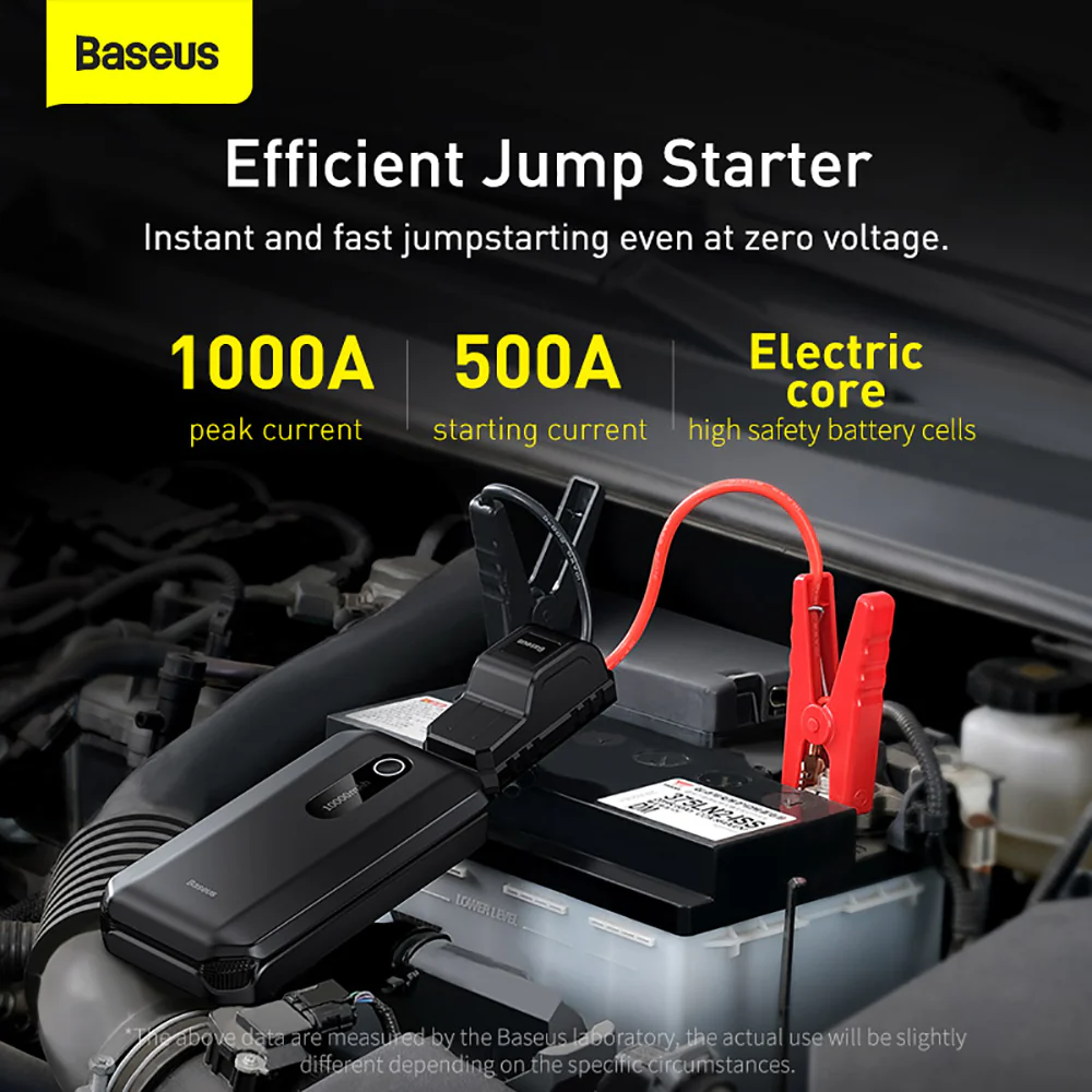 Baseus Super Energy Air Car Jump Starter 10000mAh - Black - Image 2