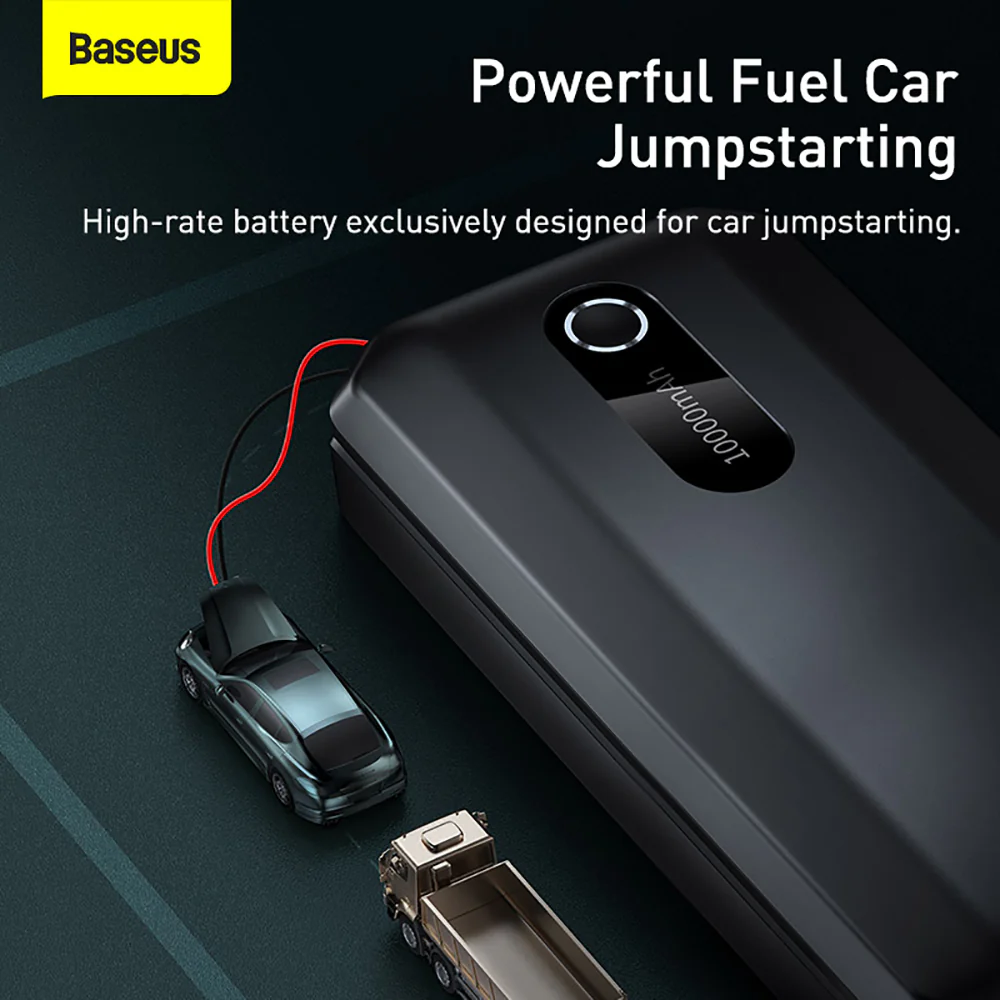 Baseus Super Energy Air Car Jump Starter 10000mAh - Black - Image 3