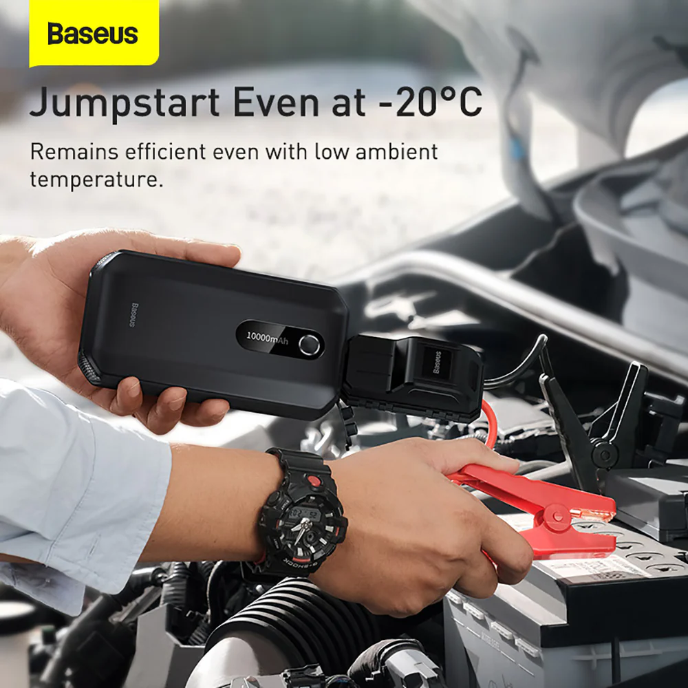 Baseus Super Energy Air Car Jump Starter 10000mAh - Black - Image 4