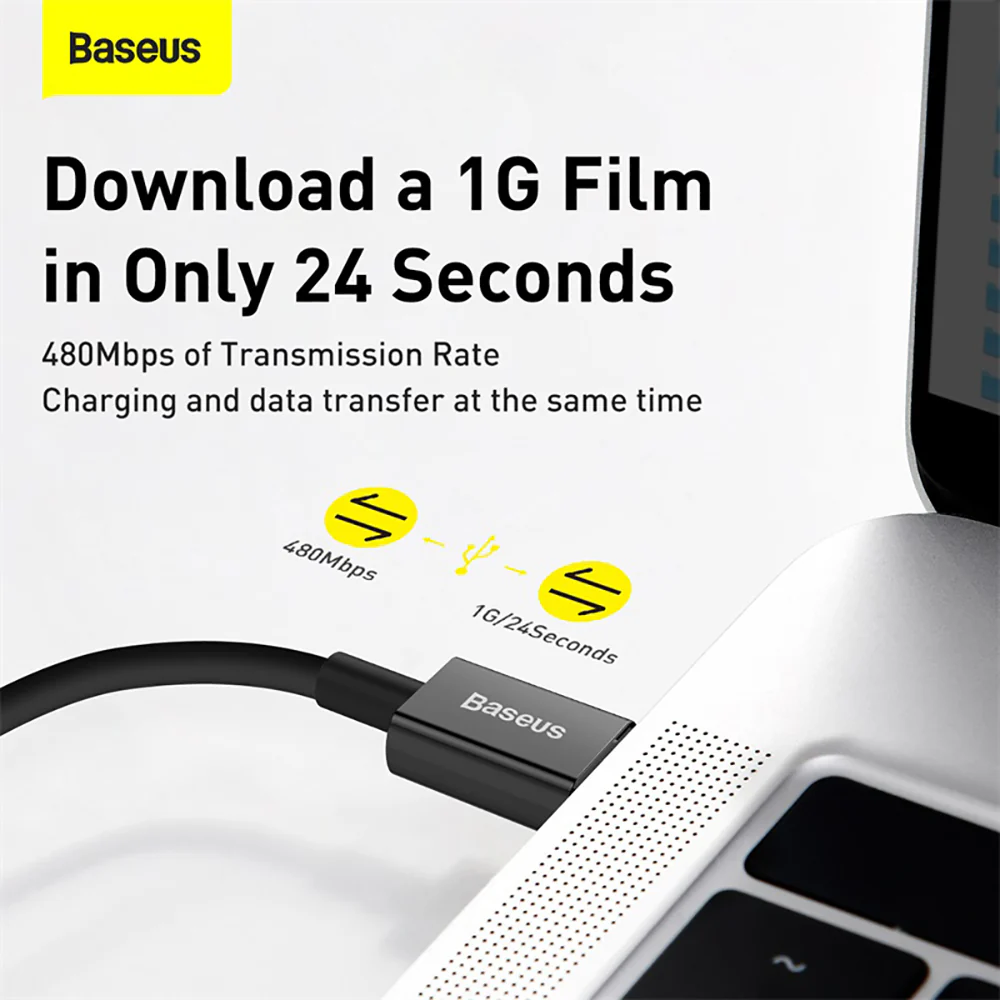 Baseus Superior Series Fast Charging Cable Type-C to iP PD 20W 1m Black - Image 5
