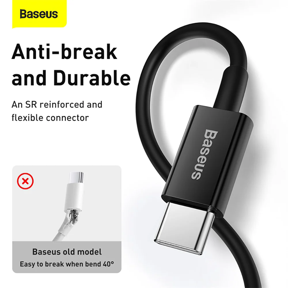 Baseus Superior Series Fast Charging Cable Type-C to iP PD 20W 2m Black - Image 2
