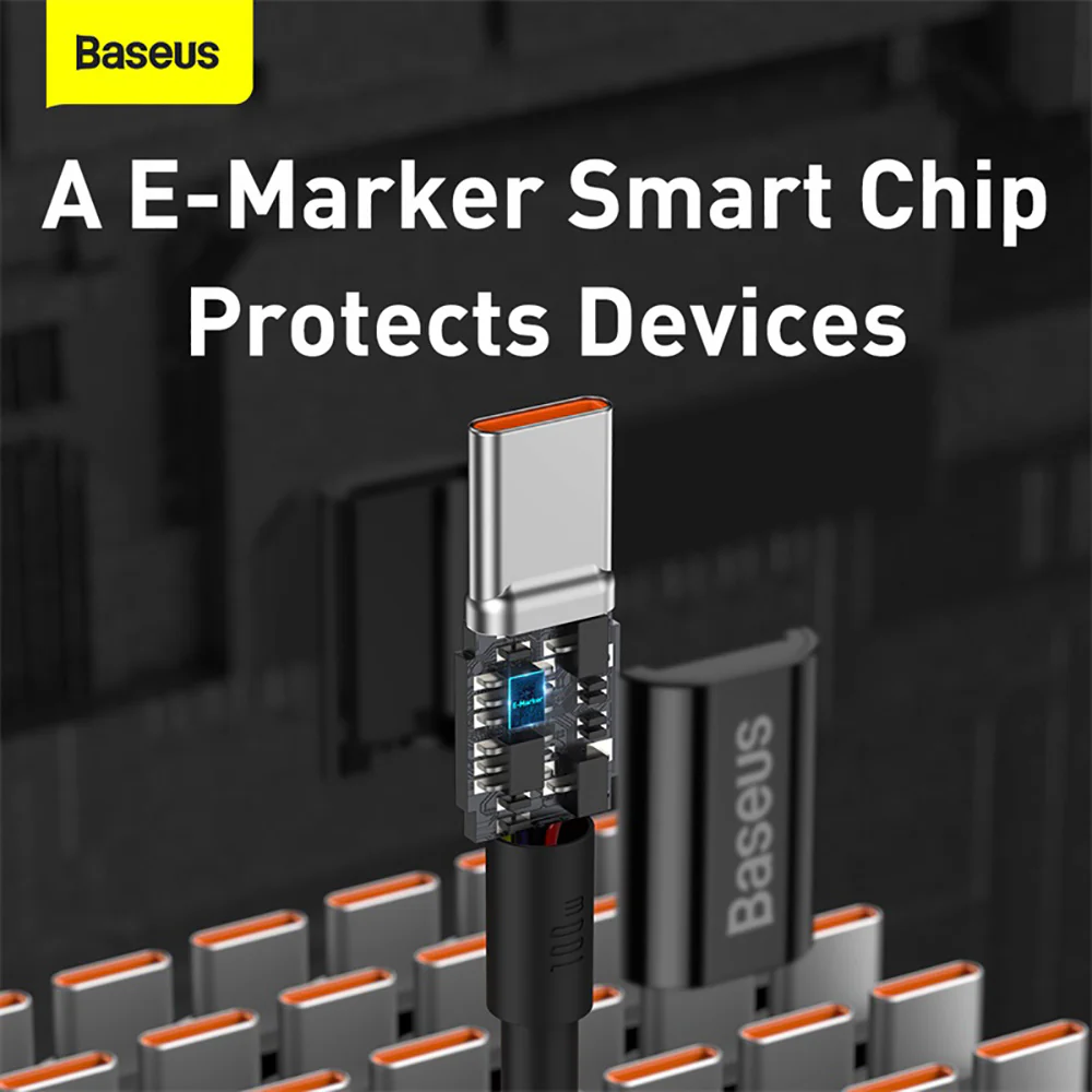 Baseus Superior Series Fast Charging Cable Type-C to Type-C 100W 2m Black - Image 5