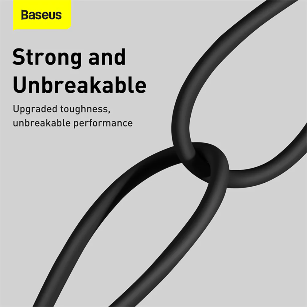 Baseus Superior Series Fast Charging Data Cable USB to iP 2.4A 2m - Black - Image 4