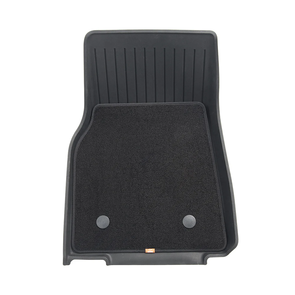 Baseus T-Space Car Floor Mats for Tesla Model Y - 6 Piece Set, Starry Black - Image 5