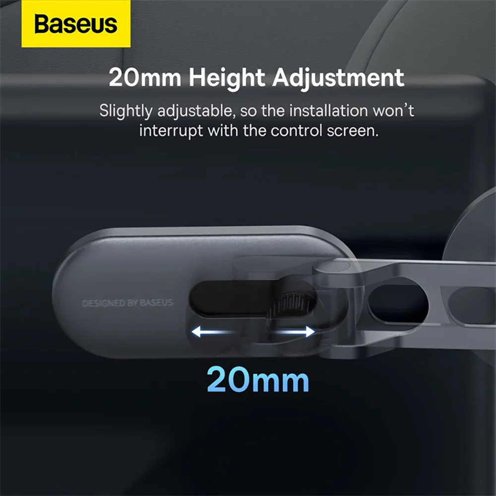 Baseus T Space Metal Folding Car Mount Magnetic Phone Holder - Galactic Silver - Image 4