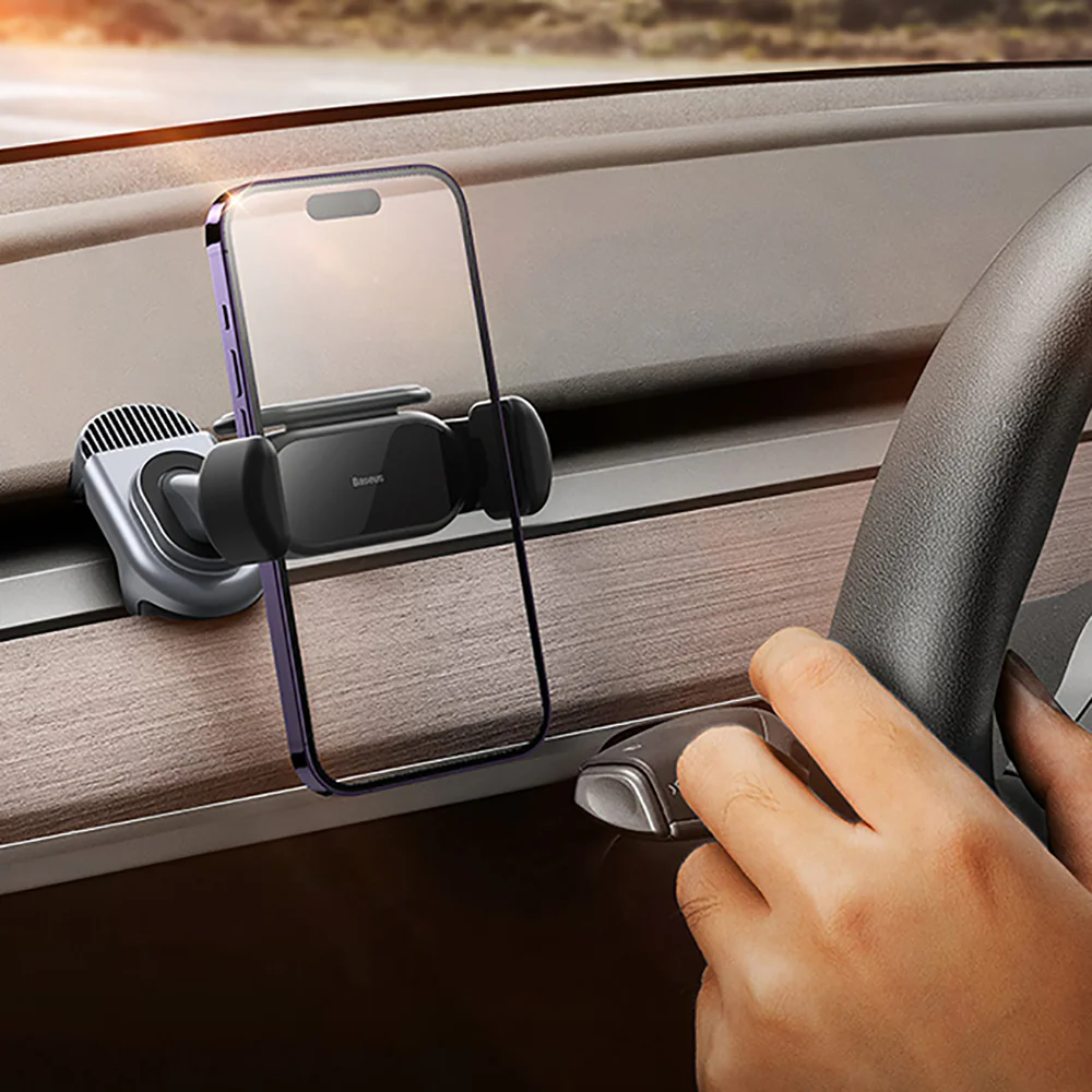 Baseus T Space Solar Car Mount Dashboard Version - Starry Black - Image 3