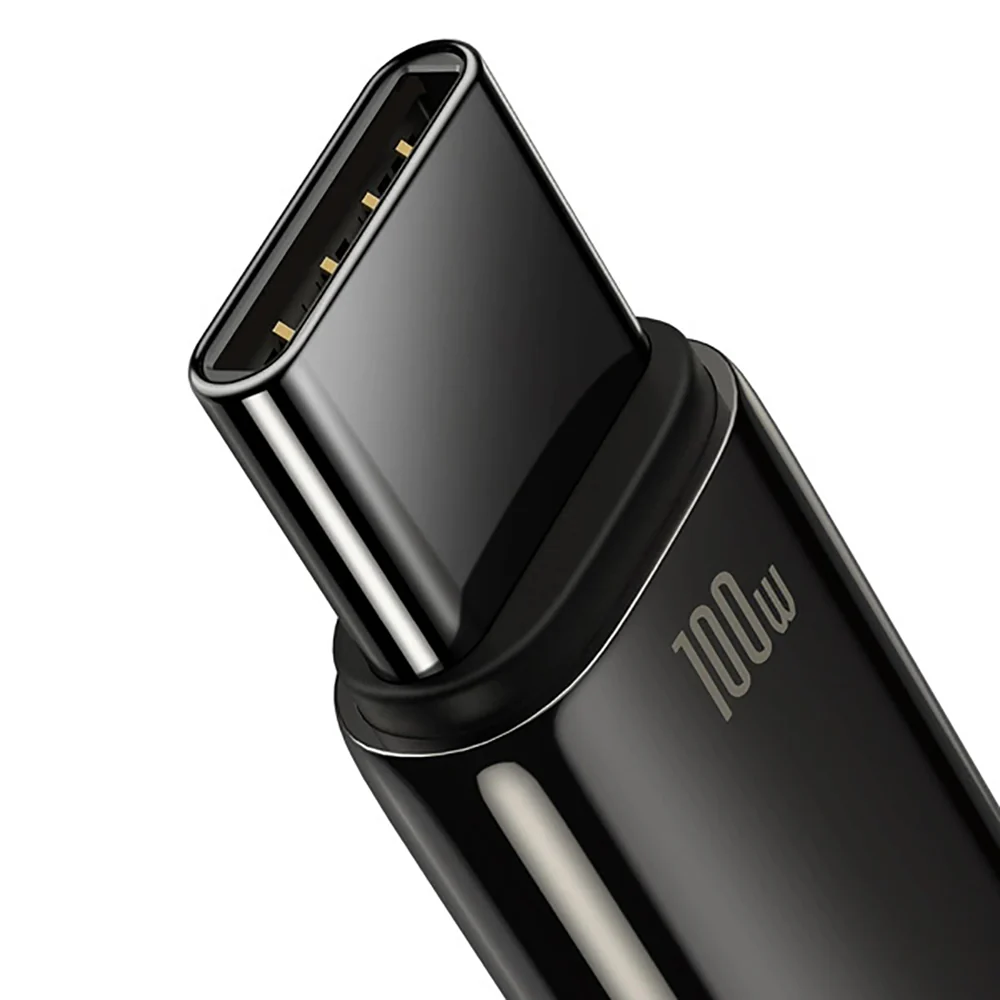 Baseus Tungsten Gold Series Fast Charging USB to Type-C Cable 100W 2m Black - Image 2