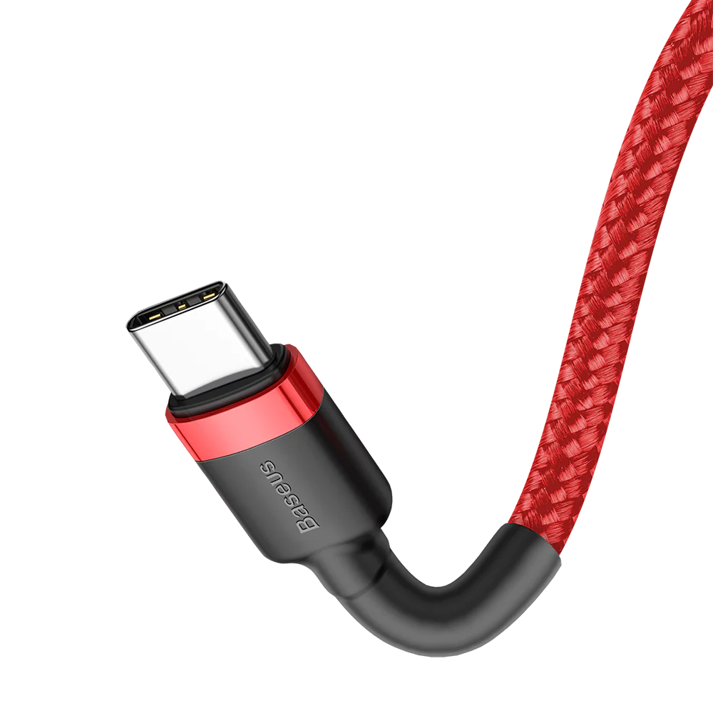 Baseus Type-C PD2.0 60W Fast Charging Data Cable (20V 3A) - Red, 2m - Image 3