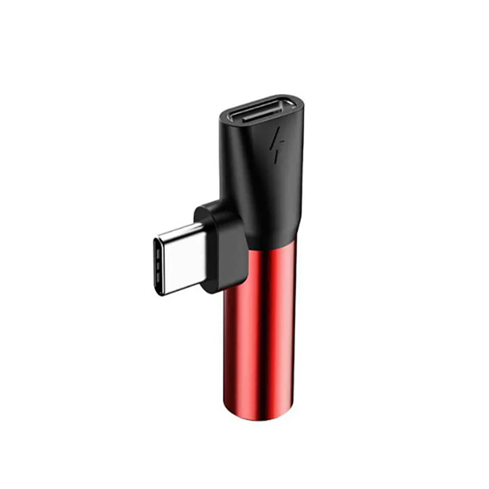 Baseus Type-C to Type-C and 3.5mm Adapter - Red and Black - Image 2